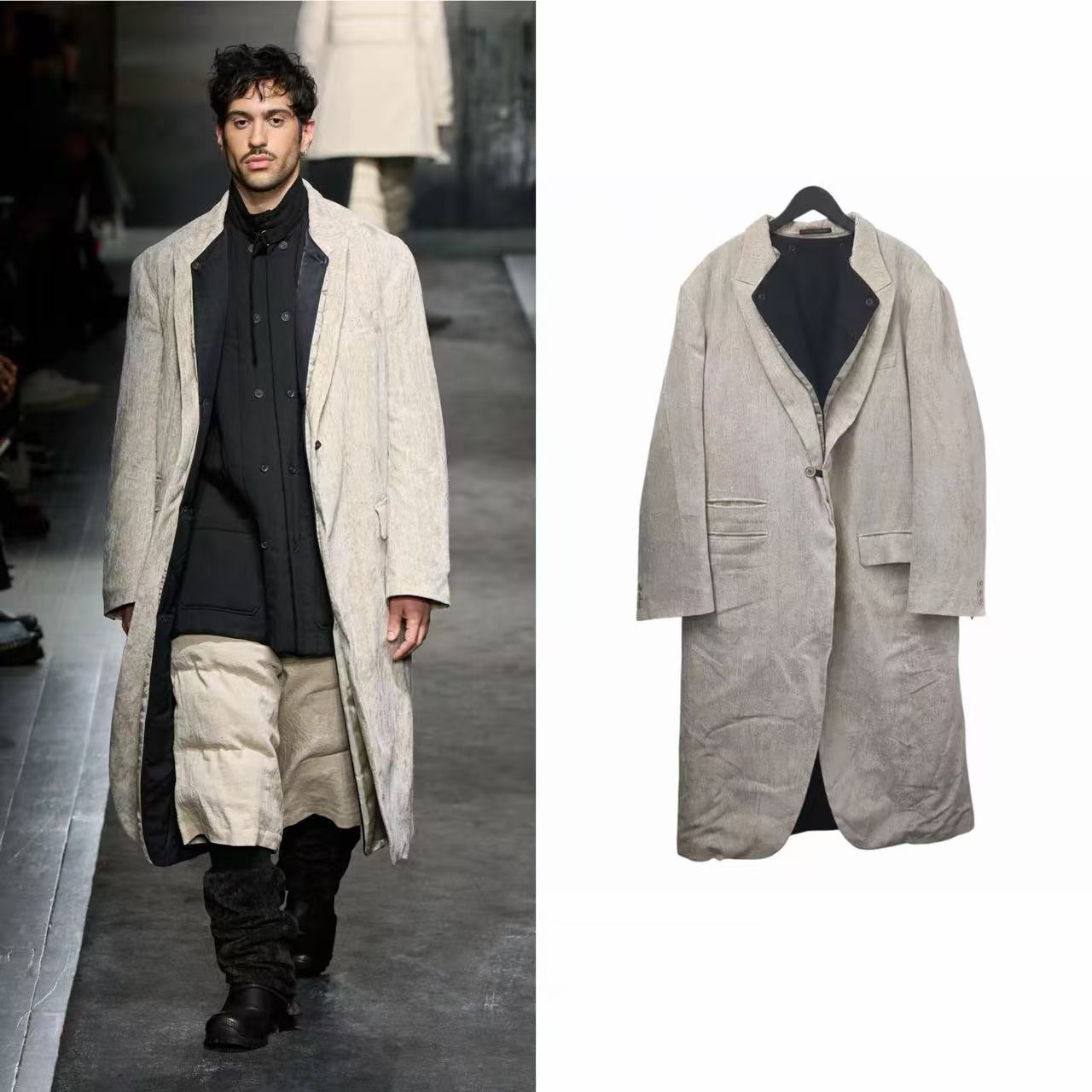 Yohji Yamamoto pour homme 25aw 肌理外套