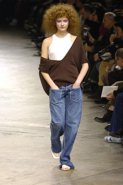 Y's by Yohji Yamamoto 05ss 秀款四袖深v领针织上衣