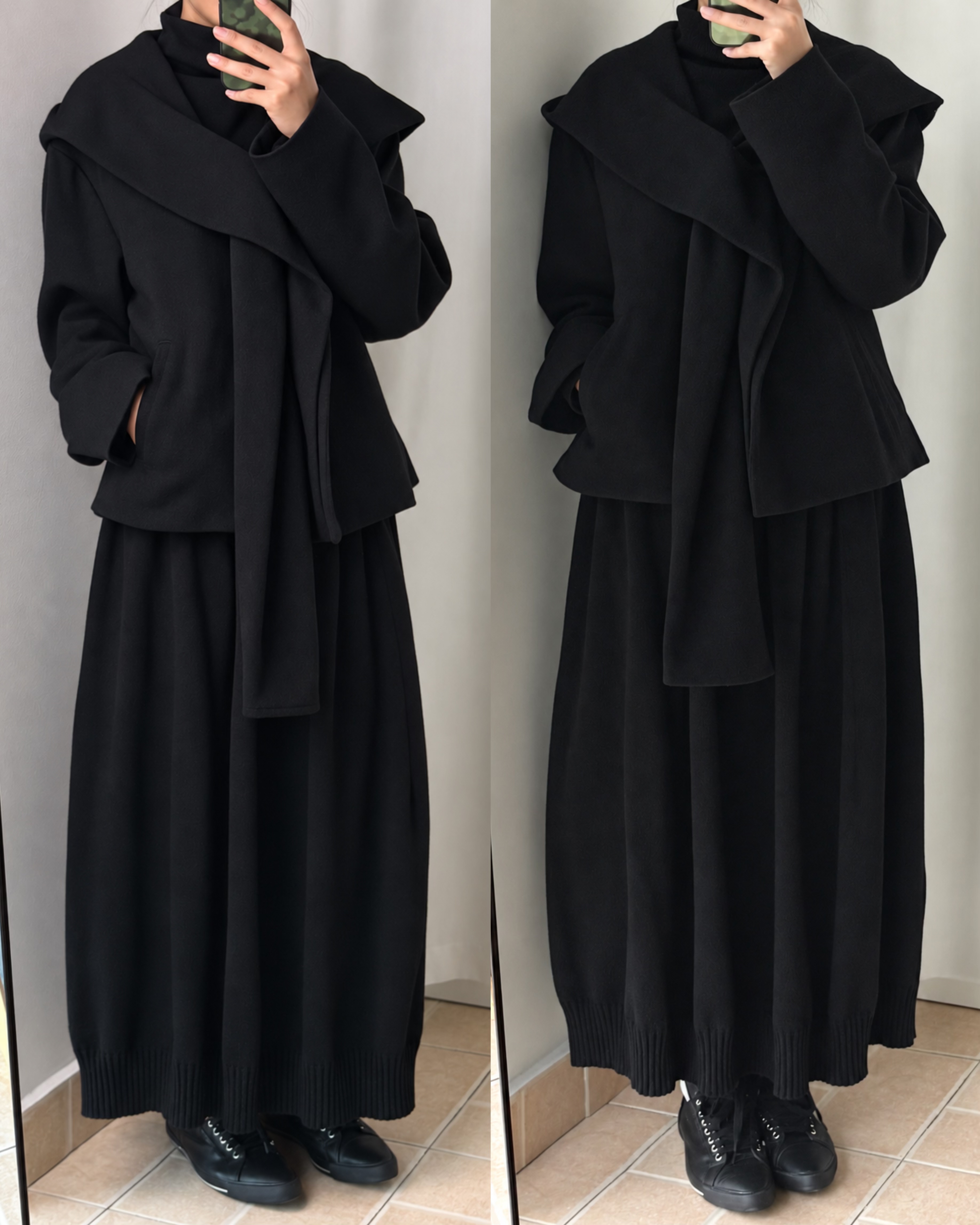Y's by yohji yamamoto 24aw 连帽围巾夹克